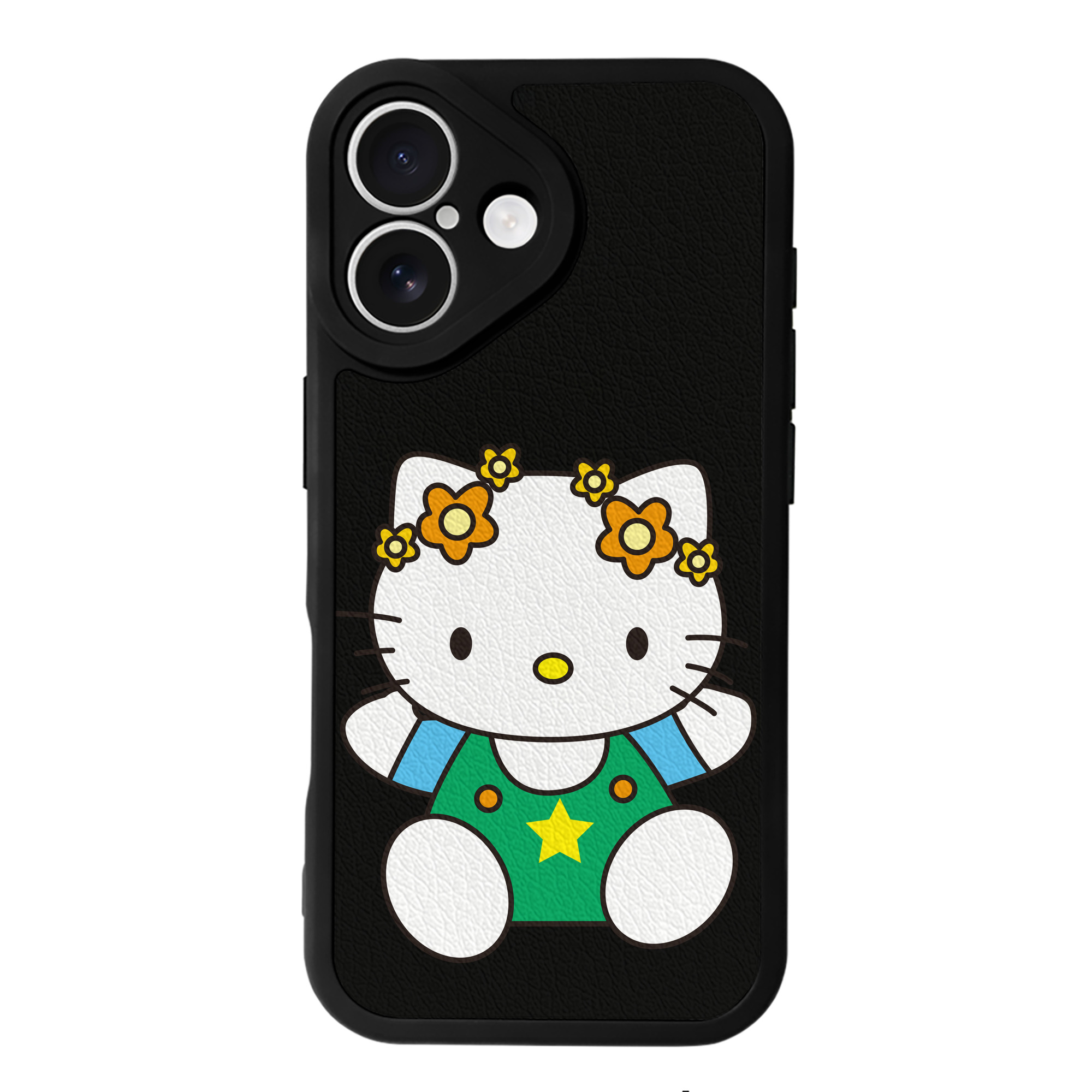 （画像用） Hello Kitty ハローキティ 【iPhone 16シリーズ対応】シリコンスマホケース（レザー調） 材質：シリコン
